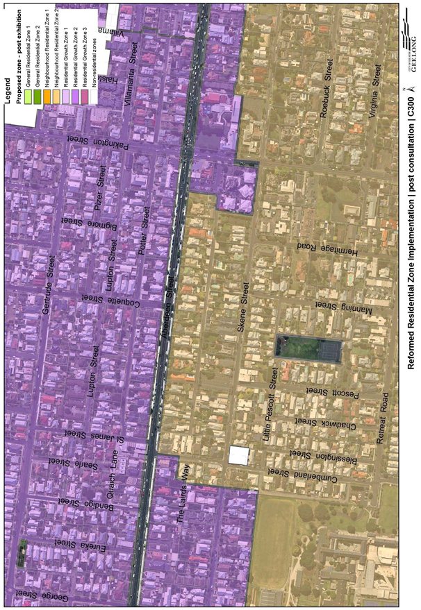 Updated Zoning for land fronting Aberdeen Street, Newtown