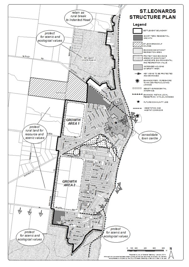 St Leonards Structure Plan Map