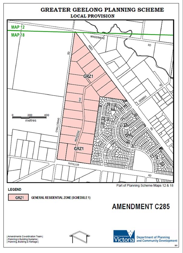Local Provision - Amendment C285 - General Residential Zone (Schedule 1)