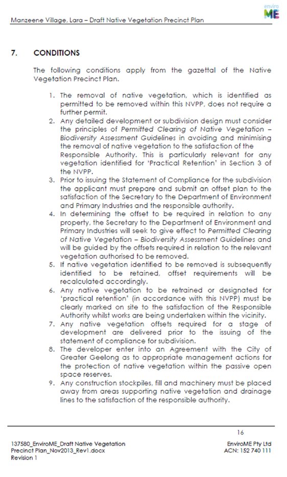 Manzeene Village Lara - Draft Native Vegetation Precinct Plan - Page 16