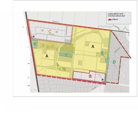Lara West DCP - Charges areas map