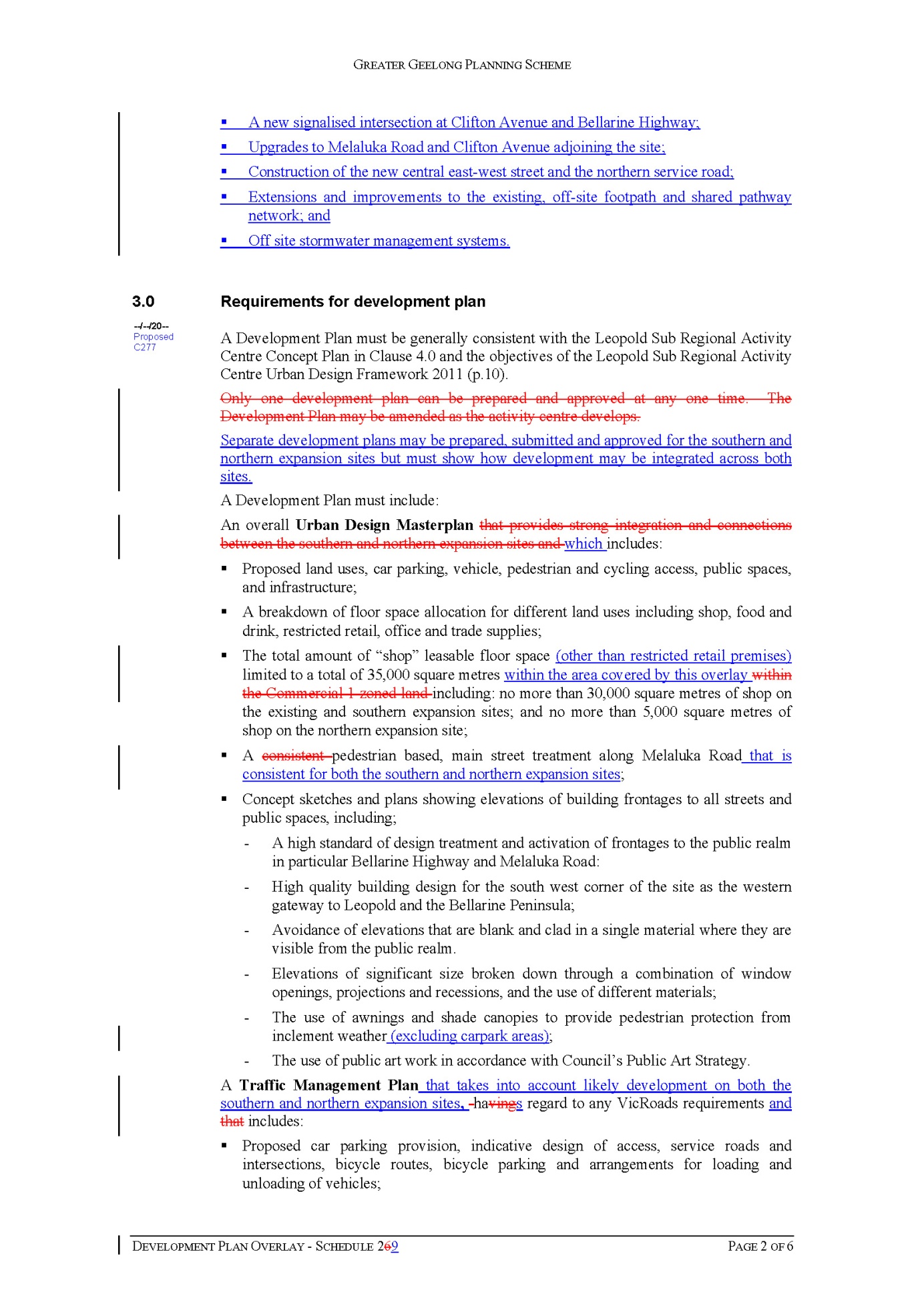 Schedule 28 to the Development Plan Overlay page 2 of 6