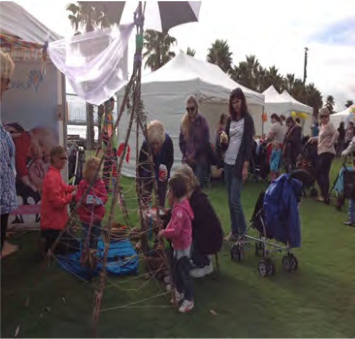 Image 1 showing participants enjoying activities