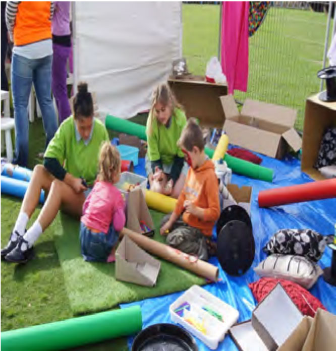 Image 2 showing participants busy with activities