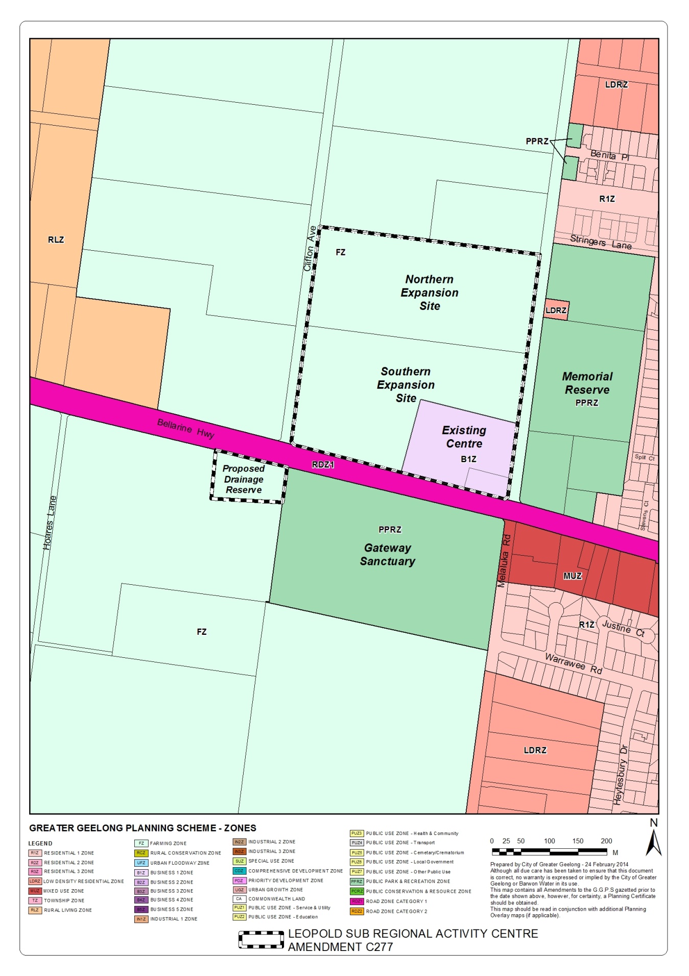 C277 existing zoning map