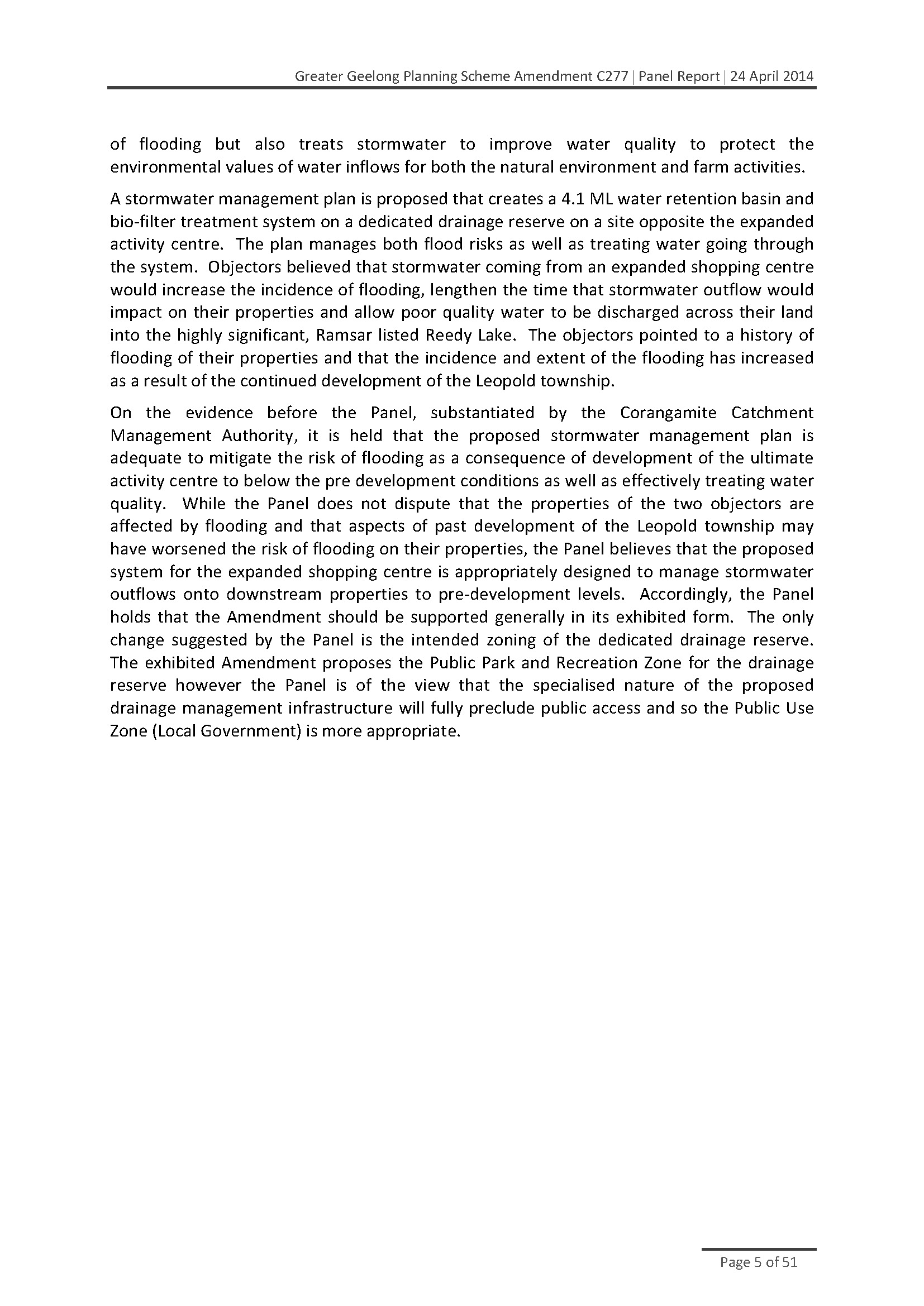 Executive summary - page 5 of 51