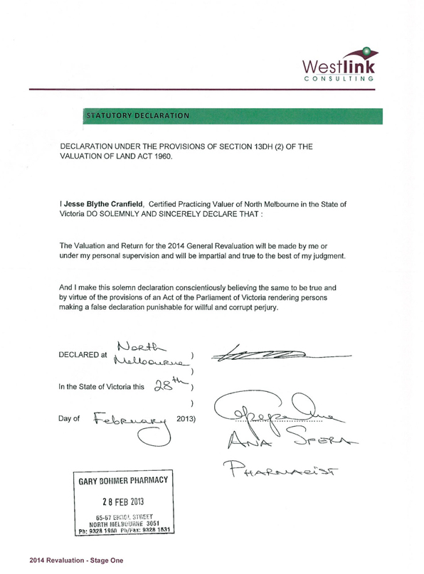Statutory Declaration