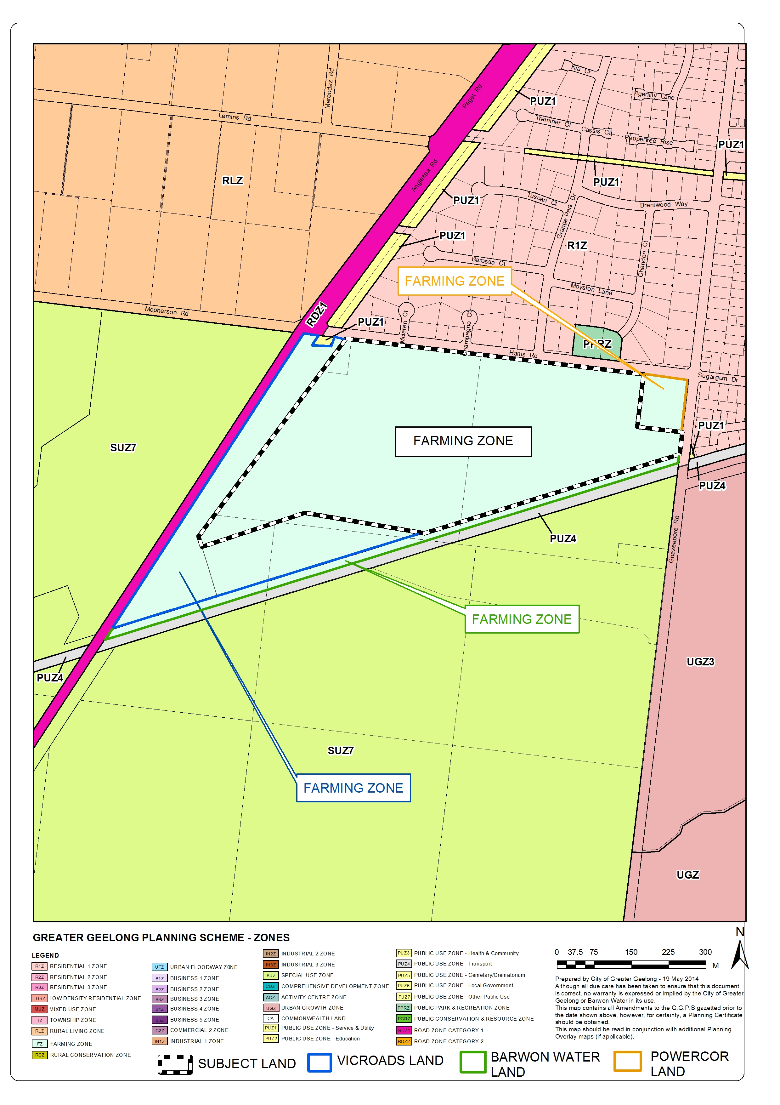 Existing zones