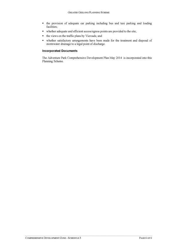 Schedule 3 to the  Comprehensive Development Aone - Page 6 of 6