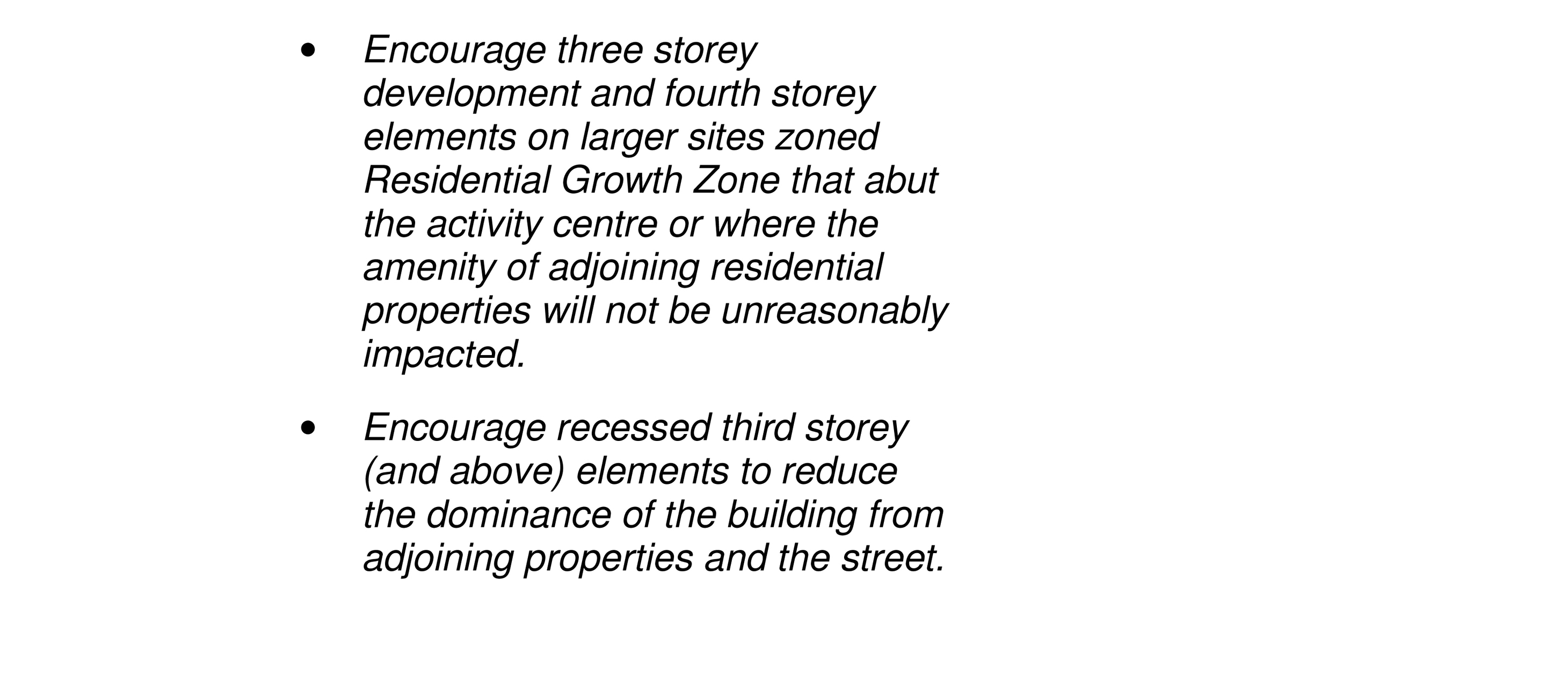 Consolidated Panel recommendations and Council officer response - part 2