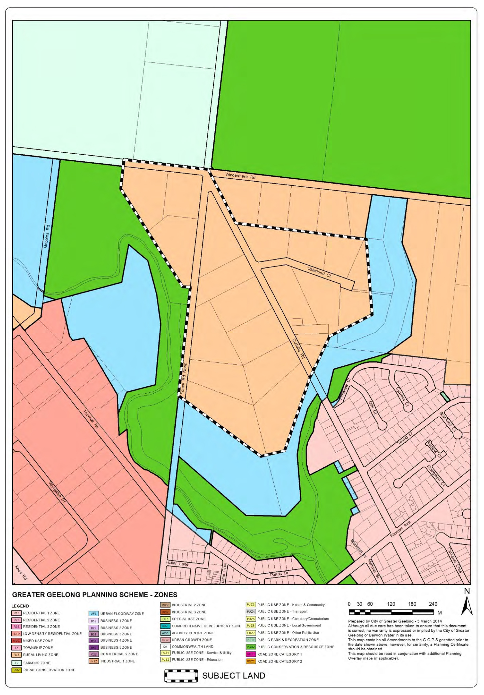 Existing Zoning plan