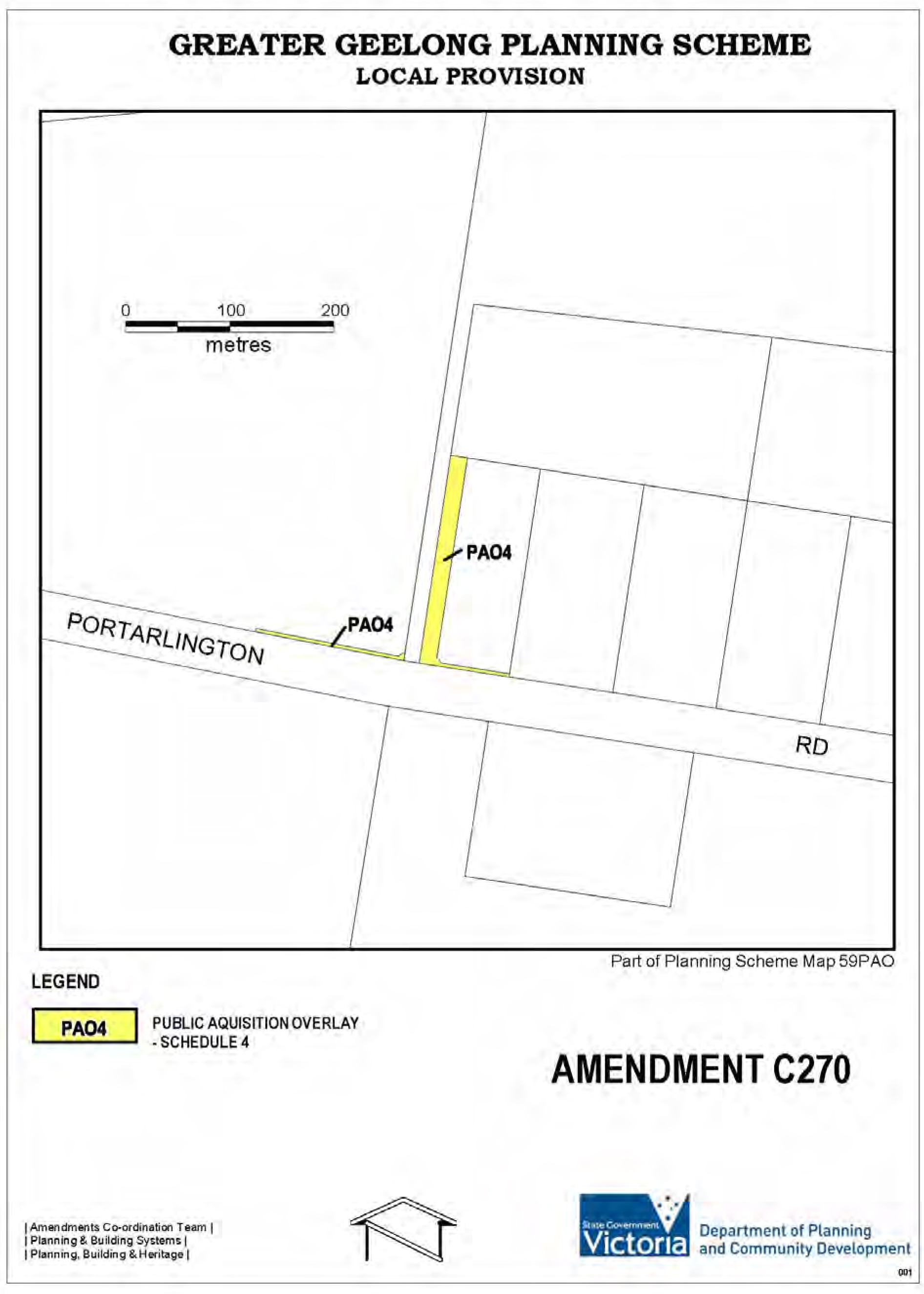 Amendment C270 - Public Aquisiton Overlay - Schedule 4