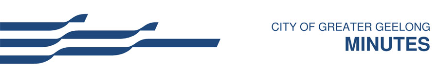 City of Greater Geelong Minutes header(including logo)