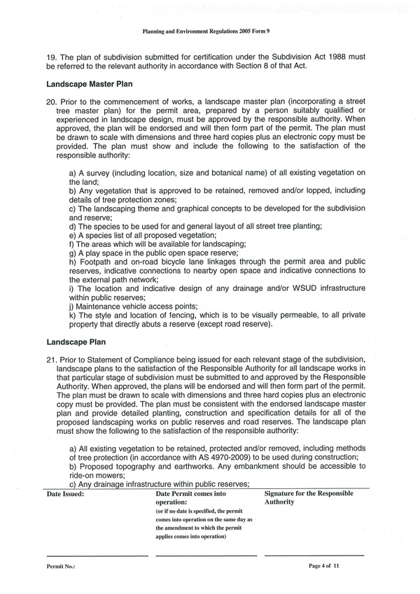 Planning Permit No: 780/2013 - Page 4 of 11