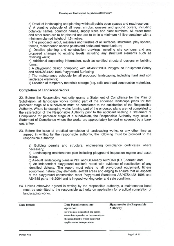 Planning Permit No: 780/2013 - Page 5 of 11