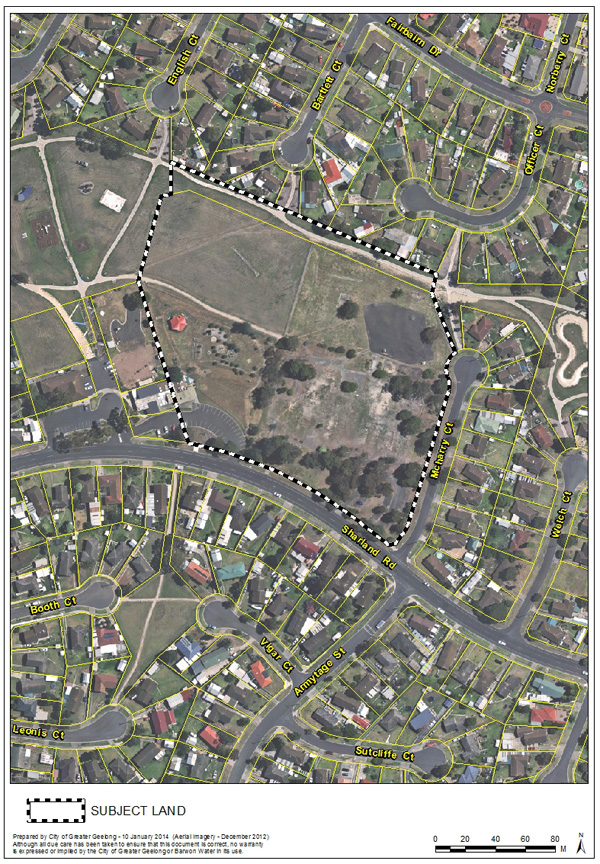 Aerial map of immediate area