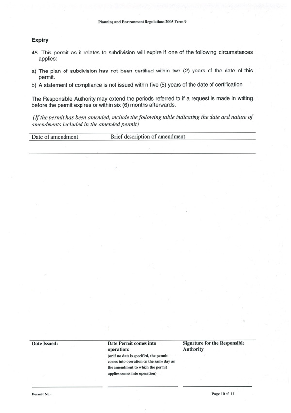 Planning Permit No: 780/2013 - Page 10 of 11
