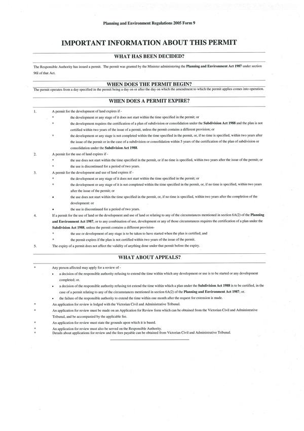 Planning Permit No: 780/2013 - Page 11 of 11