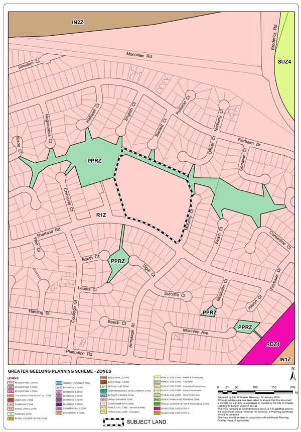 Current zoning map