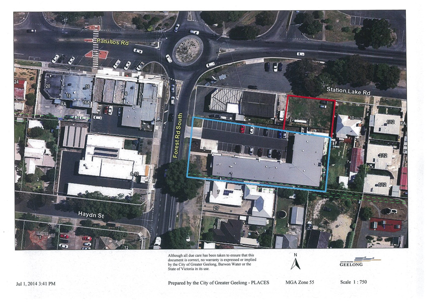 Aerial Photo of exhibited amendment area and surrounds