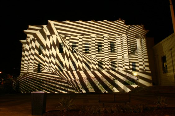 Past Projections on City Hall during UCI event