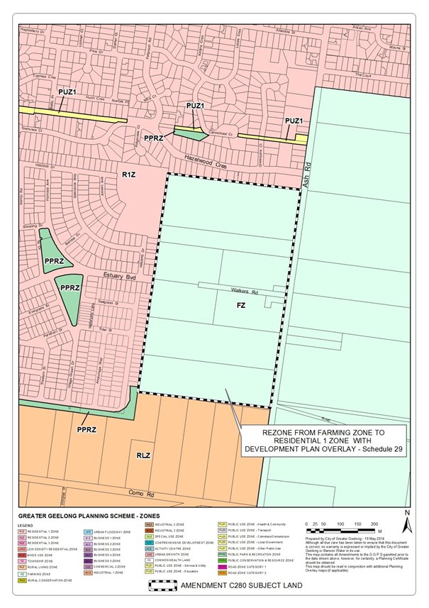 Proposed rezoning extent