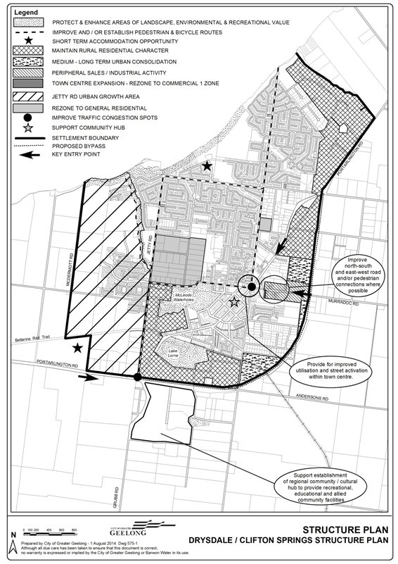 Drysdale Clifton Springs Structure Plan map