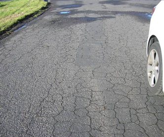 Example of poor road condition