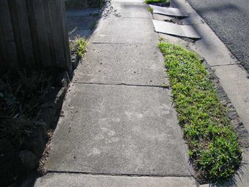 Example of fair footpath condition