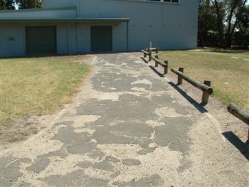Example of poor footpath condition