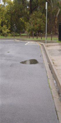 Example of fair kerb and channel condition