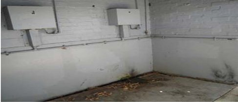 Example of public toilet in poor condition