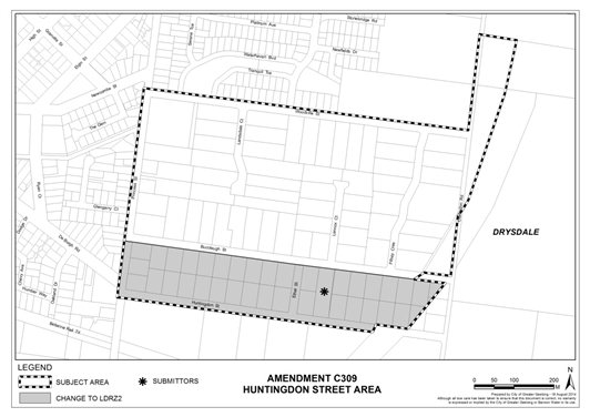 Amendment C309 - Huntingdon Street Area