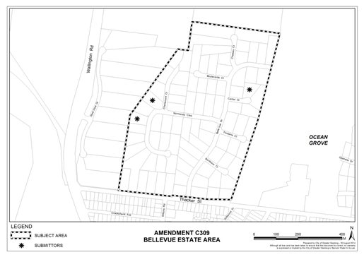 Amendment C309 - Bellevue Estate Area