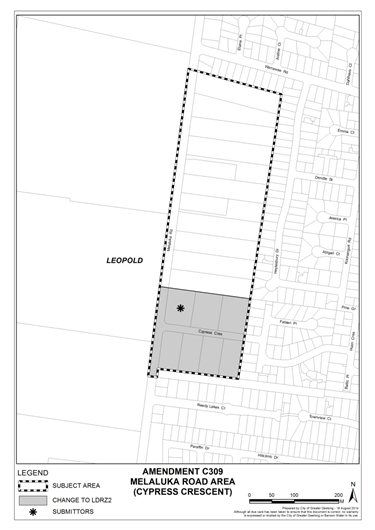 Amendment C309 - Melaluka Road Area (Cypress Crescent)