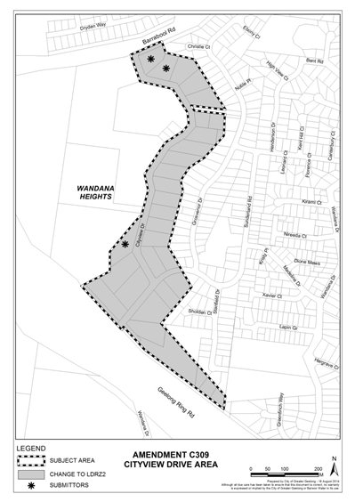 Amendment C309 - Cityview Drive Area