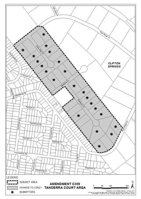 Amendment C309 - Tanderra Court Area