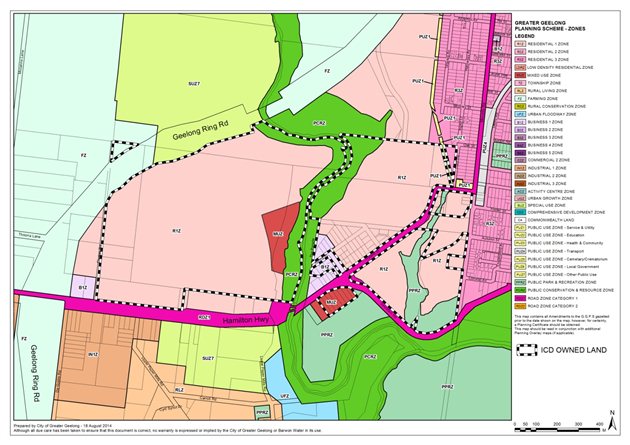 Existing Zoning Map with ICD Property outlined