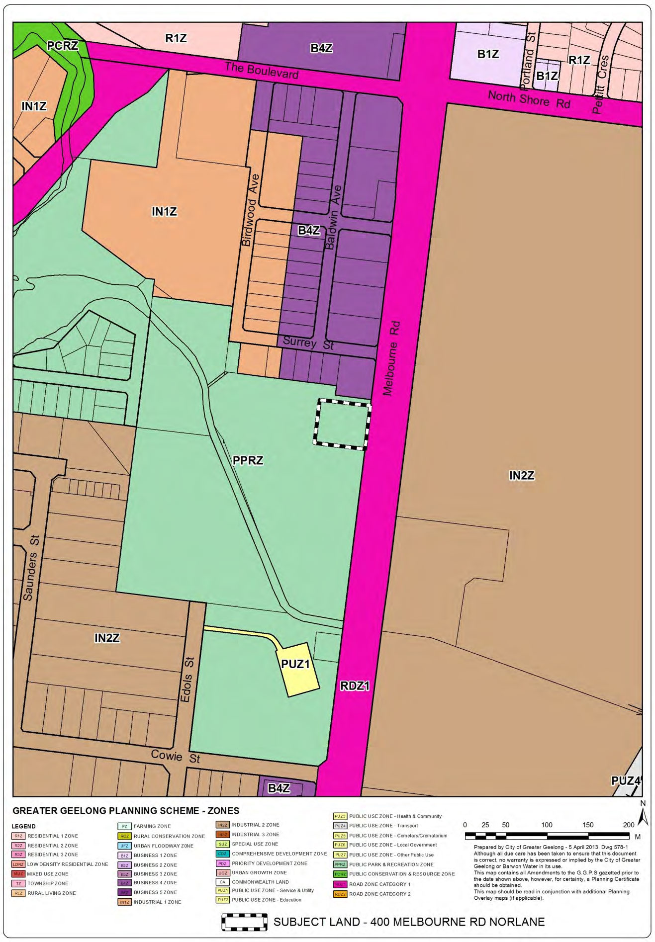 Existing zone