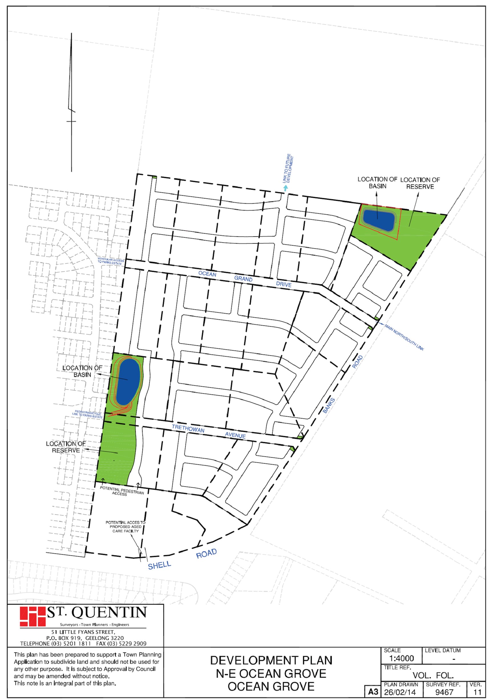 Development Plan - N-E Ocean Grove, Ocean Grove