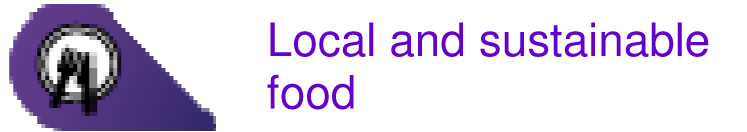 Local and sustainable food