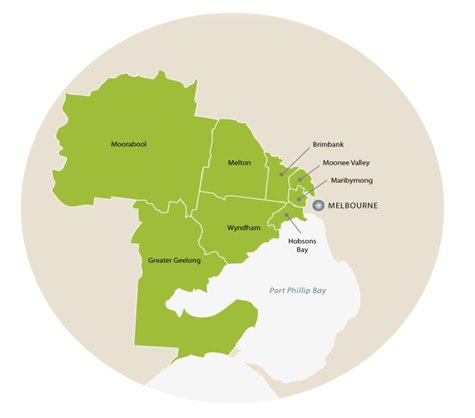 Figure 1: Map of the WAGA region