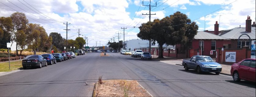 Mackey Street (Looking West – site on right)