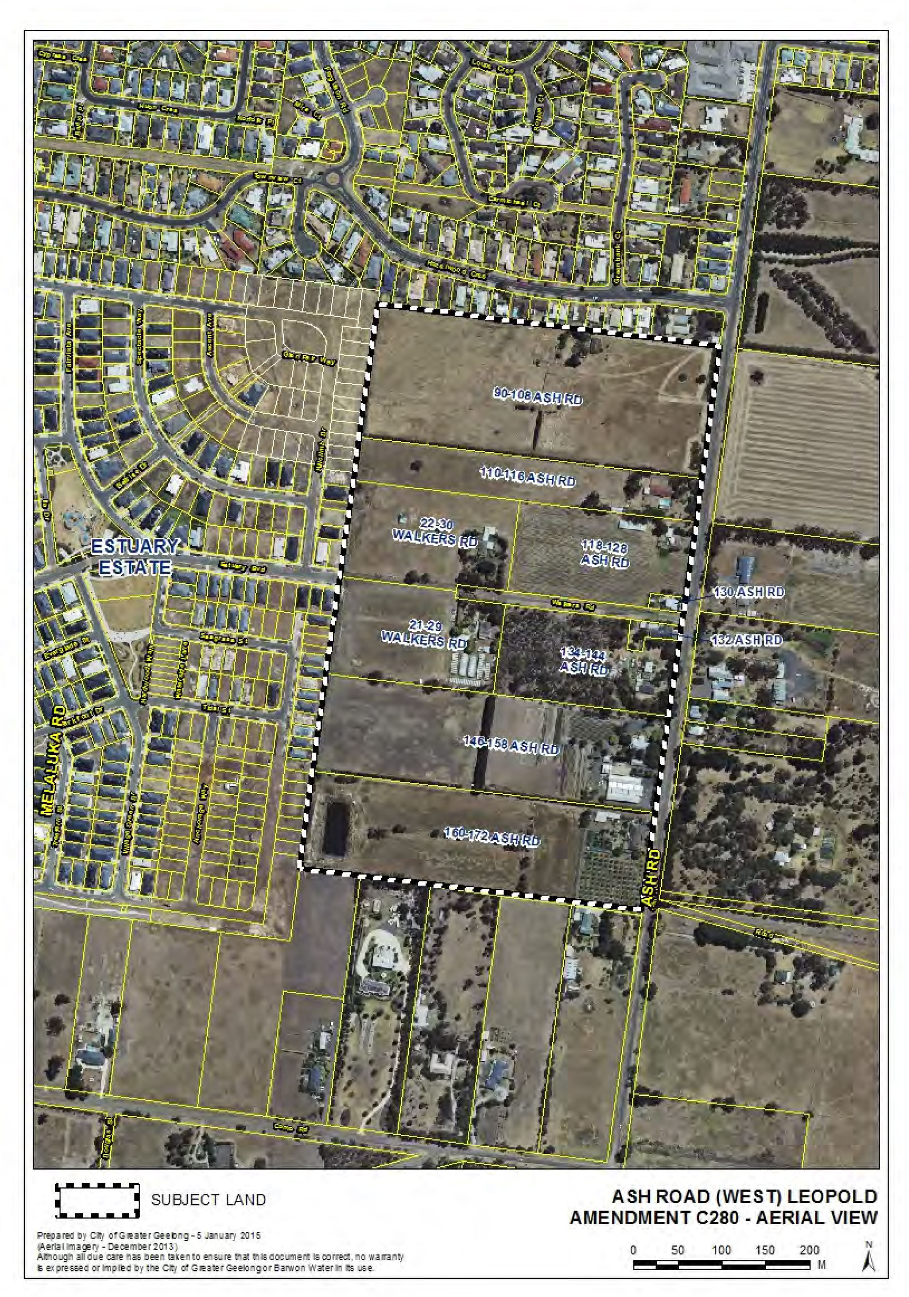 Aerial View of Subject Land