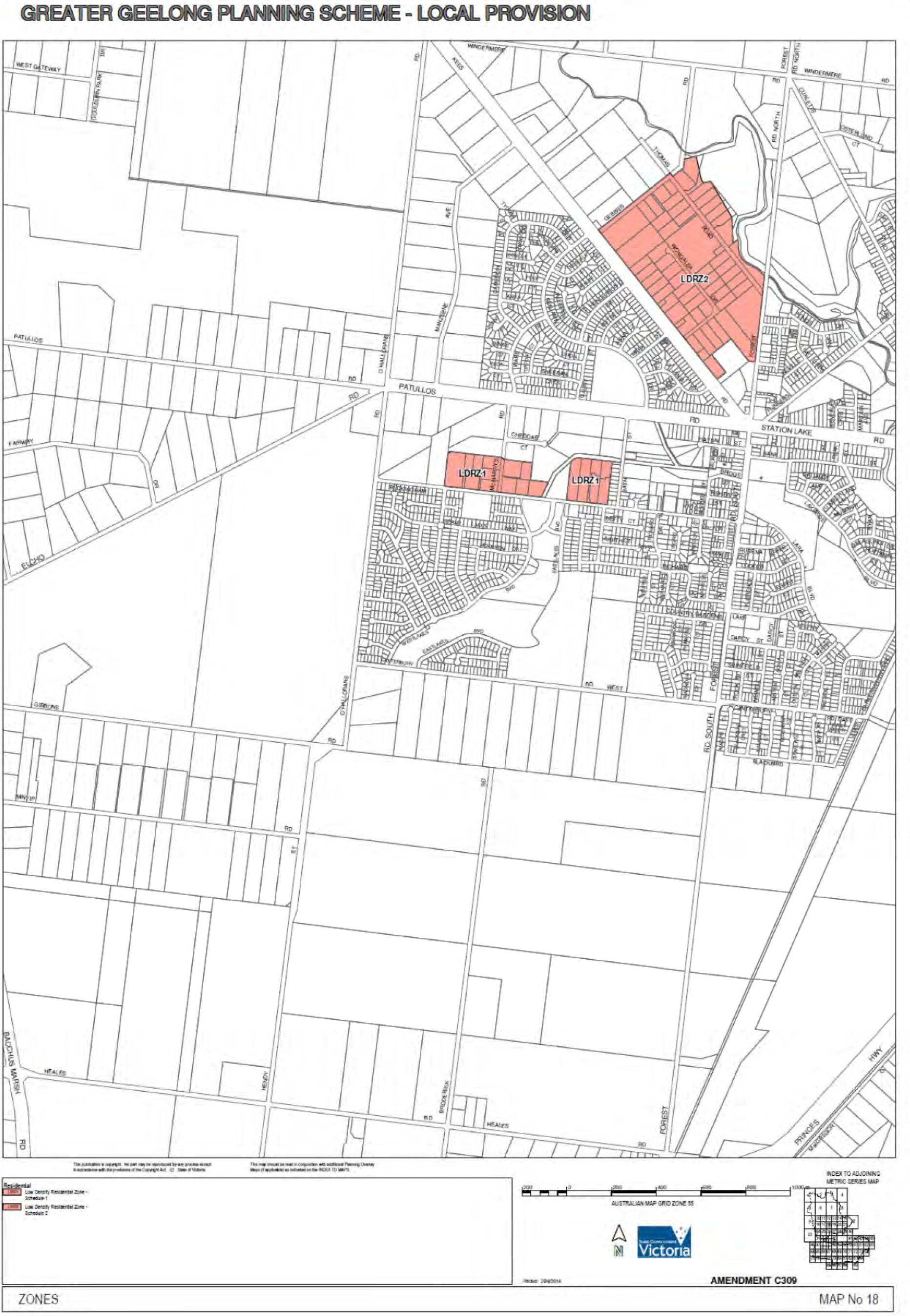 Greater Geelong Planning Scheme - Local Provision - Map No. 18