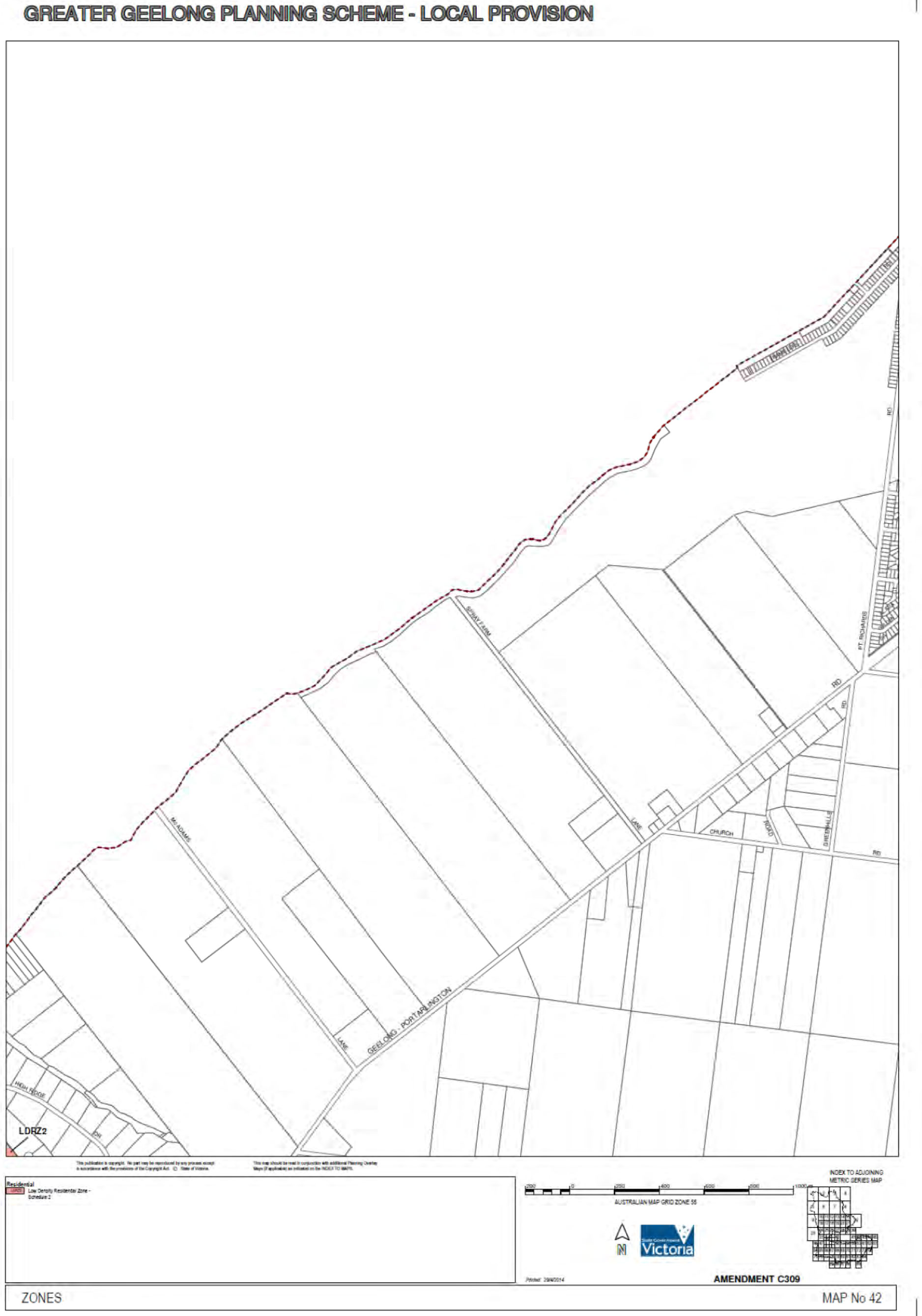 Greater Geelong Planning Scheme - Local Provision - Map No. 42