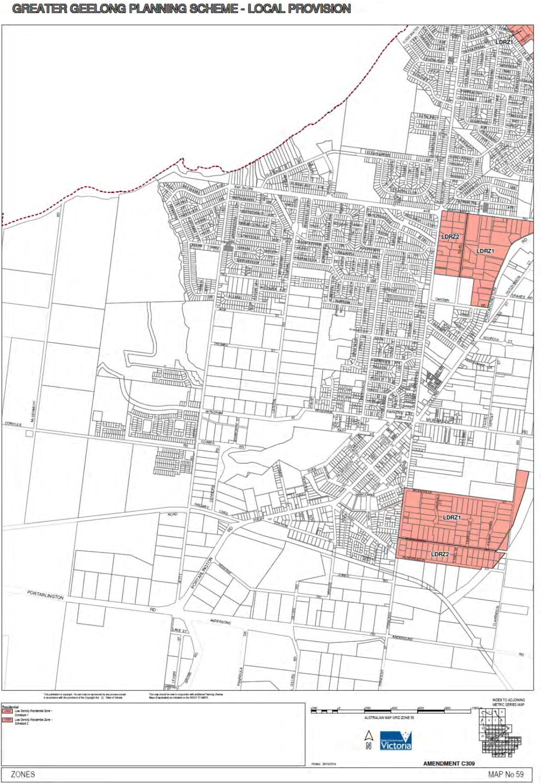 Greater Geelong Planning Scheme - Local Provision - Map No. 59