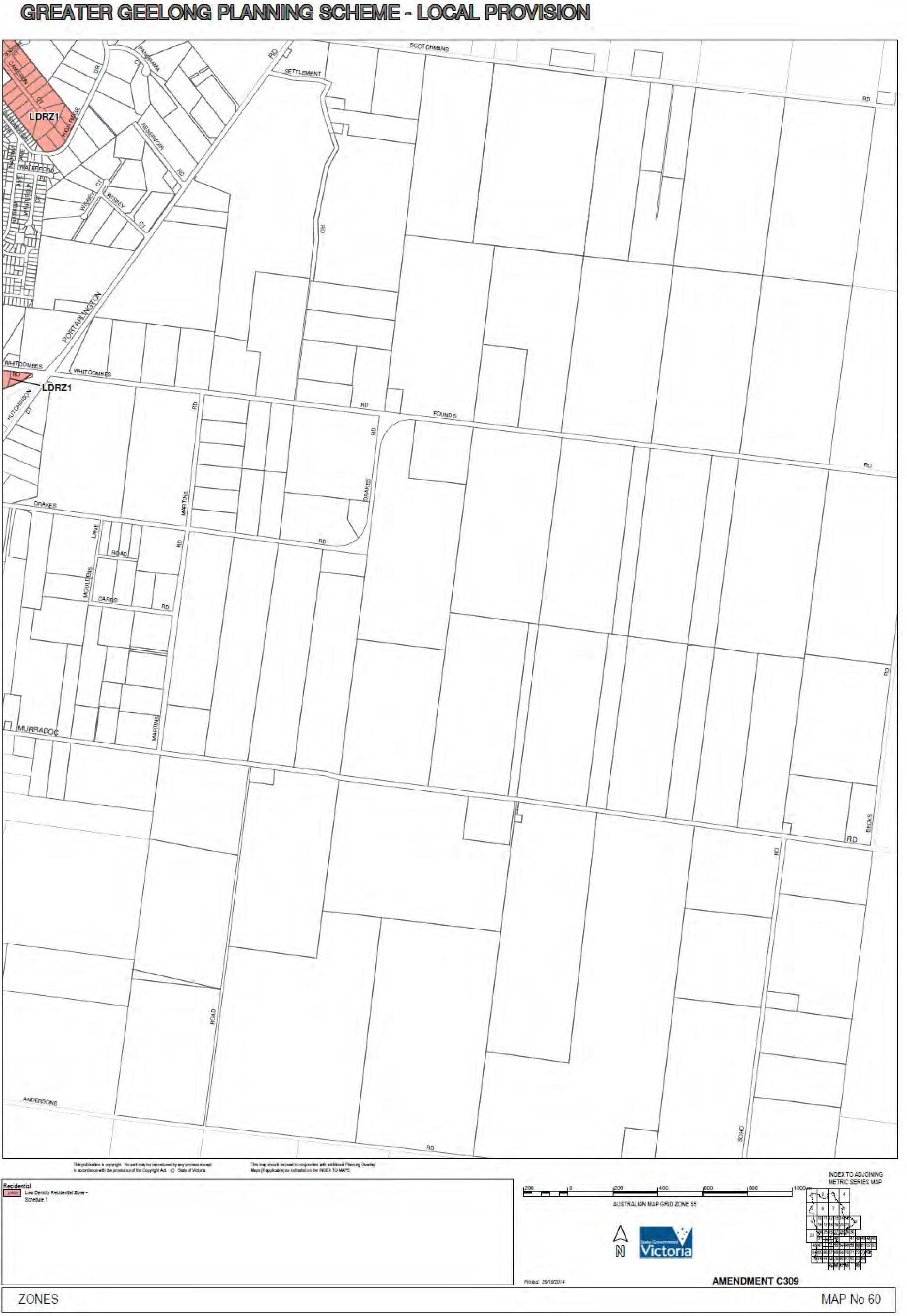 Greater Geelong Planning Scheme - Local Provision - Map No. 60
