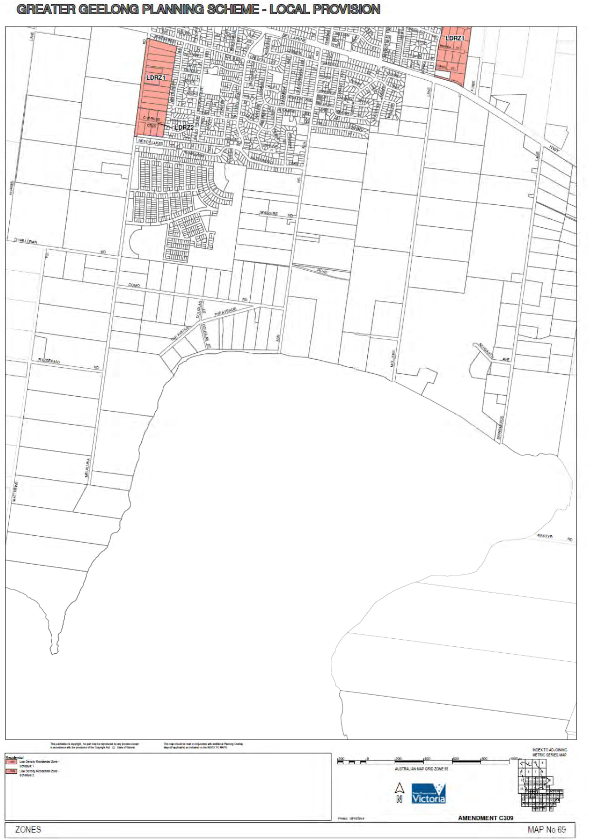 Greater Geelong Planning Scheme - Local Provision - Map No. 69