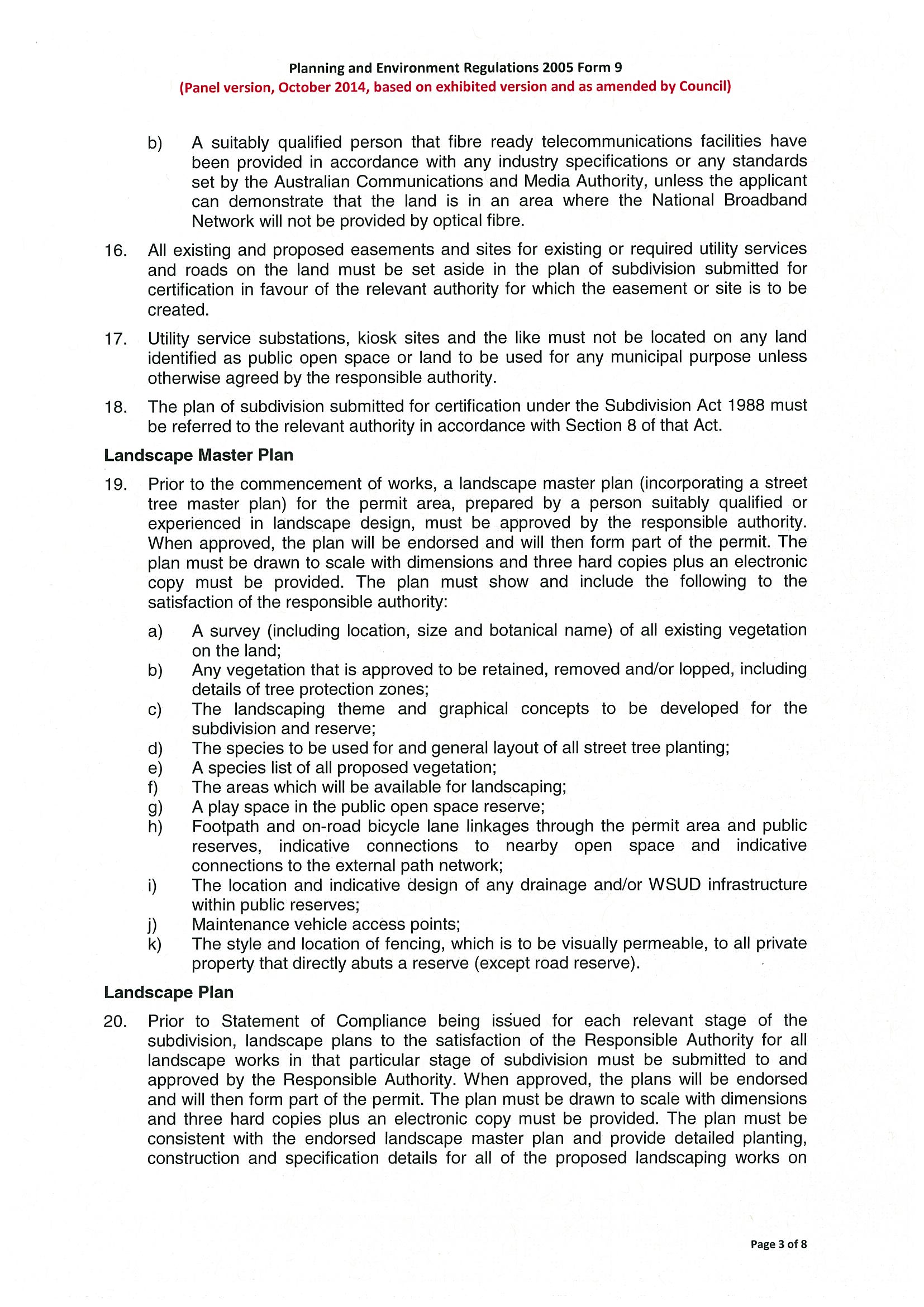 Planning Permit 780/2013 - Page 3 of 8